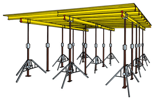 Deckenstützen, Baustützen, mieten, HBH, Lauda-Königshofen, Main-Tauber-Kreis,