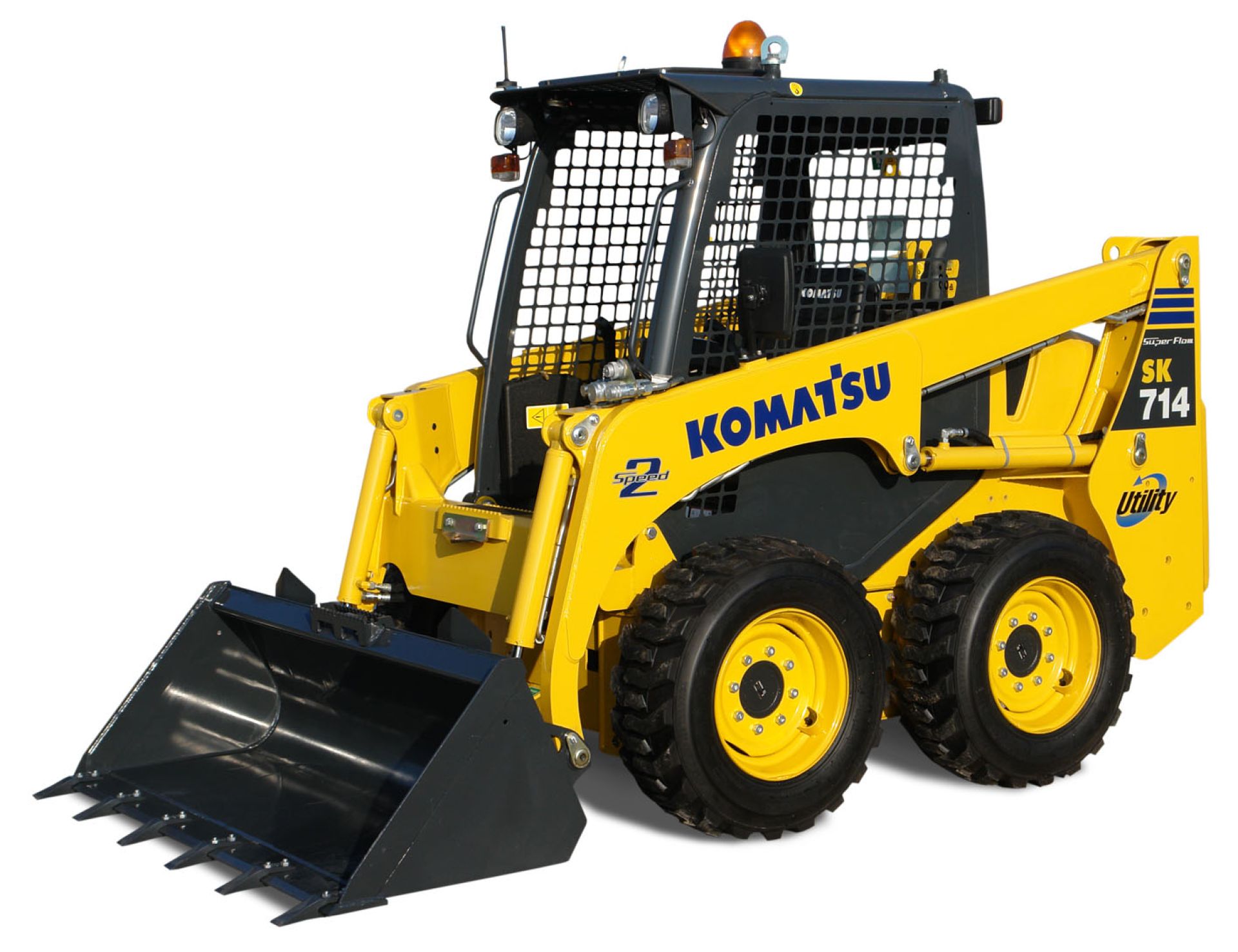 Radlader Komatsu SK714, Kompaktlader, mieten, HBH, Lauda-Königshofen, Main-Tauber-Kreis,